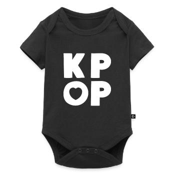 Amour de la musique K-Pop - Body à manches courtes Premium Bébé - noir - Devant