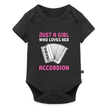 accordéon - Body à manches courtes Premium Bébé - noir - Devant