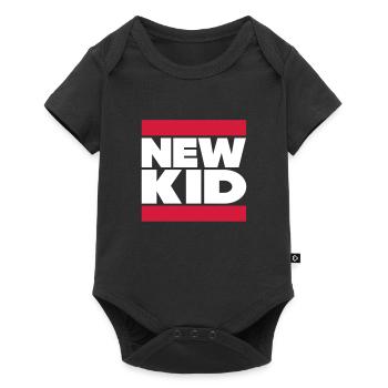 New Kid im Dubstep Look - Baby Premium Kurzarmbody - Schwarz - Vorne
