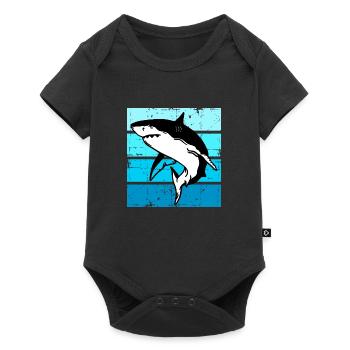 Shark Fish Sea Ocean Animal Shark - Baby Premium short-sleeve bodysuit - black - Front