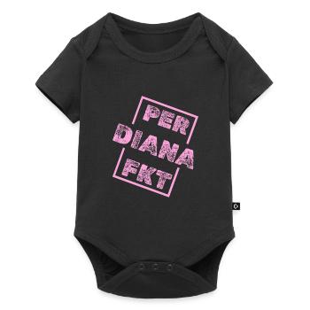 First name Diana - Baby Premium short-sleeve bodysuit - black - Front