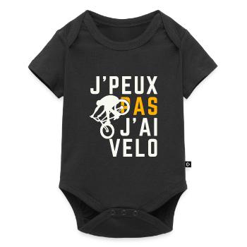 Ich kann nicht, ich habe ein Fahrrad - Baby Premium Kurzarmbody - Schwarz - Vorne