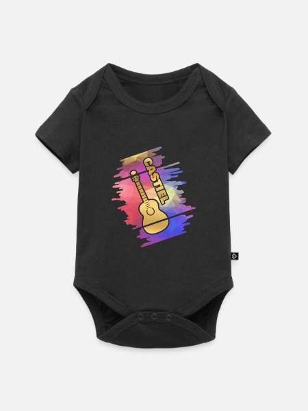 Castiel als Guitar - Baby Premium Kurzarmbody - Schwarz