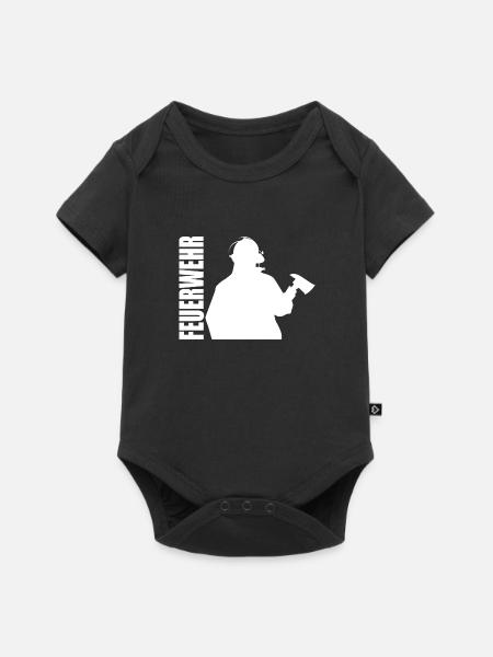 Feuerwehr - Baby Premium Kurzarmbody - Schwarz