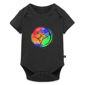 Karaté - Body à manches courtes Premium Bébé - noir - Devant