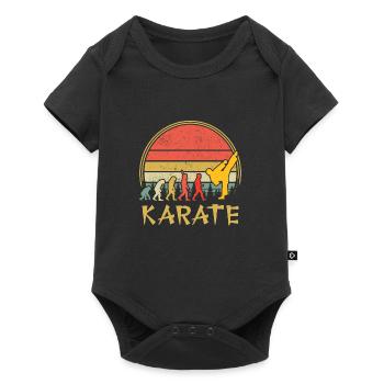 Karaté - Body à manches courtes Premium Bébé - noir - Devant