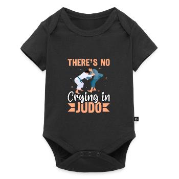 Il n’y a pas de pleurs au judo - Body à manches courtes Premium Bébé - noir - Devant