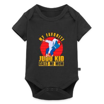 My favorite Judo Kid calls me Mom - Baby Premium short-sleeve bodysuit - black - Front