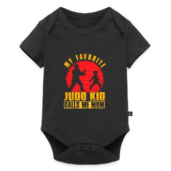 My favorite Judo Kid calls me Mom - Baby Premium short-sleeve bodysuit - black - Front