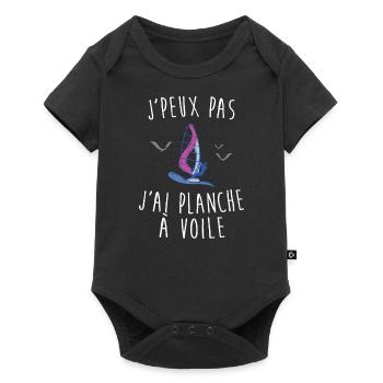 J'peux pas j'ai planche à voile - Body à manches courtes Premium Bébé - noir - Devant