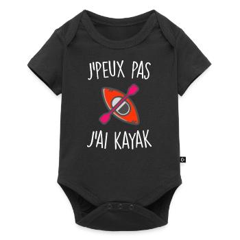J'peux pas j'ai kayak - Body à manches courtes Premium Bébé - noir - Devant