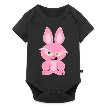 Pink Rabbit Shirt - Funny Rodent - Baby Premium short-sleeve bodysuit - black - Front