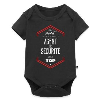 Agent de sécurité parfait et au top - Body à manches courtes Premium Bébé - noir - Devant