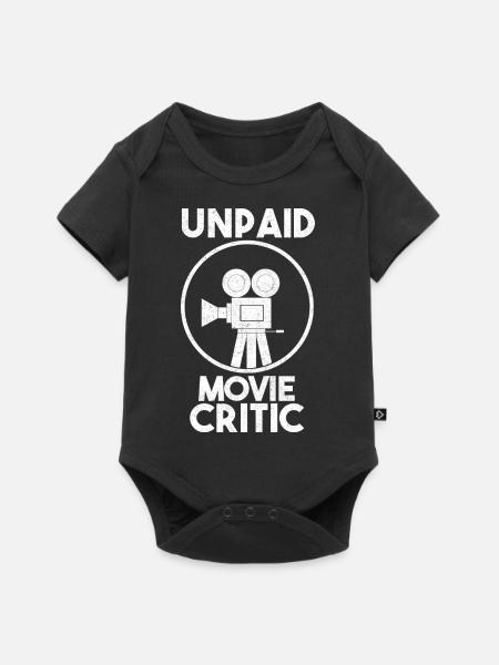 Critique de cinéma non rémunéré Fan de cinéma - Body à manches courtes Premium Bébé - noir