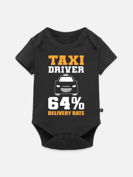 Lustiger Taxifahrer - Baby Premium Kurzarmbody - Schwarz