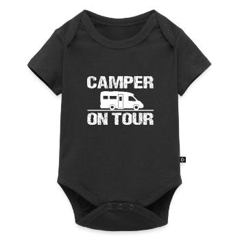 Camping - Body à manches courtes Premium Bébé - noir - Devant