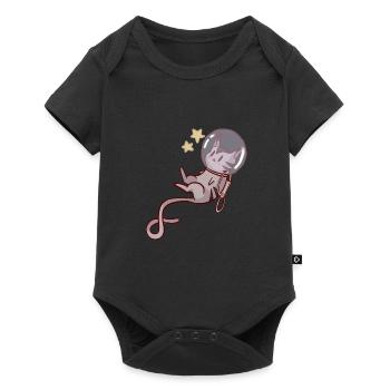 space cat - Baby Premium Kurzarmbody - Schwarz - Vorne