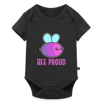 Abeille fièrement membre Lgbtq. Poison - Body à manches courtes Premium Bébé - noir - Devant