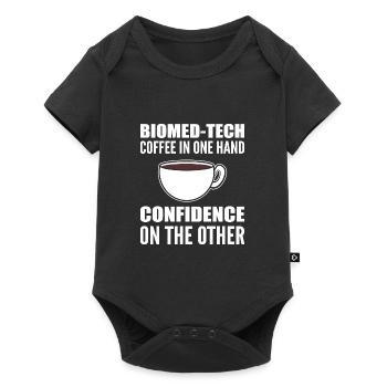 Coffee in hand. Coffee Lover Gift - Baby Premium short-sleeve bodysuit - black - Front