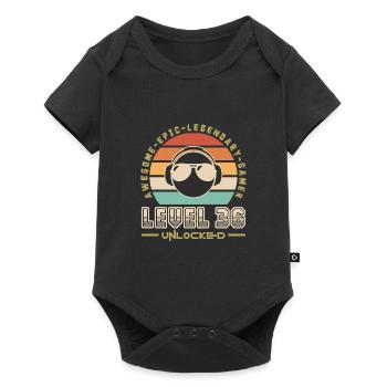 Level 36 - Baby Premium short-sleeve bodysuit - black - Front