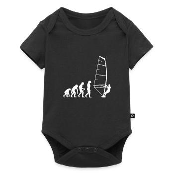 Windsurfer Surf Windsurf Gift Windsurfing - Baby Premium short-sleeve bodysuit - black - Front