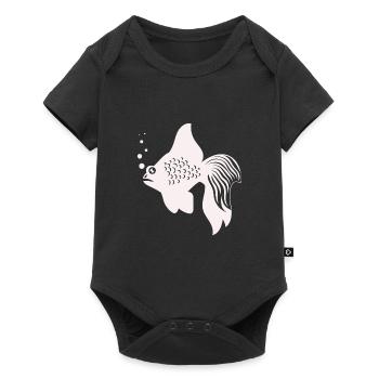 Fish Aquarium Marine Animal Climate Environmental Protection - Baby Premium short-sleeve bodysuit - black - Front