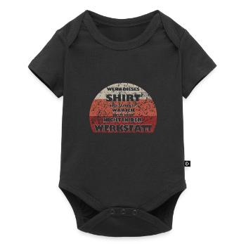 Wenn dieses Shirt noch sauber ist - Werkstatt - Baby Premium Kurzarmbody - Schwarz - Vorne