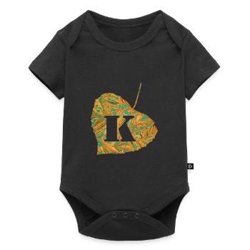 Sheet E 95 K - Baby Premium short-sleeve bodysuit - black - Front