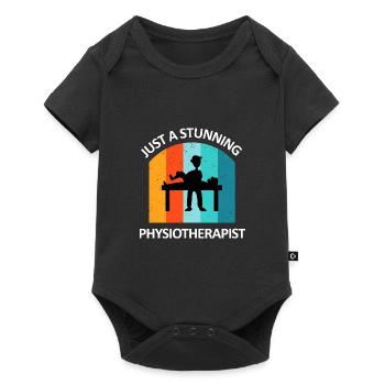 Physiotherapist Humorous Gift Saying Funny - Baby Premium short-sleeve bodysuit - black - Front