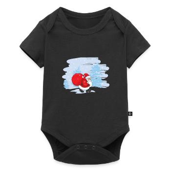 Noël drôle père Noël Noël - Body à manches courtes Premium Bébé - noir - Devant