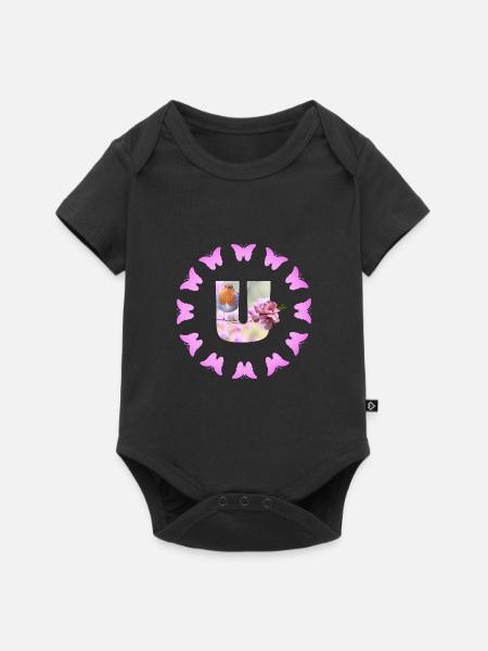 obstblüte u - Baby Premium Kurzarmbody - Schwarz