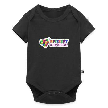 ADHS AUTIST ANDERS IST SCHÖN PUZZLE SPRUCH MOTIVE - Baby Premium Kurzarmbody - Schwarz - Vorne