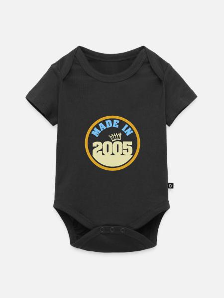 2005 - Baby Premium Kurzarmbody - Schwarz