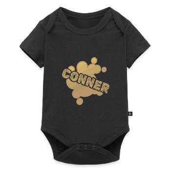 Prénom Conner - Body à manches courtes Premium Bébé - noir - Devant