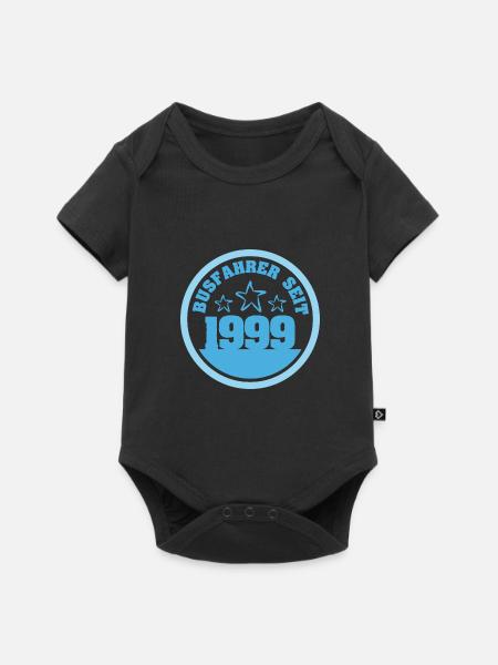1999 - Baby Premium Kurzarmbody - Schwarz