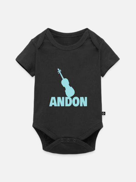 Bratsche Andon - Baby Premium Kurzarmbody - Schwarz