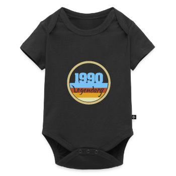 Born 1990 - Baby Premium short-sleeve bodysuit - black - Front
