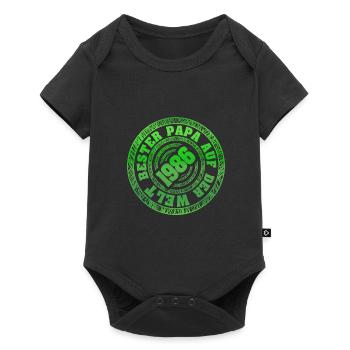 Vatertag 1986 - Baby Premium Kurzarmbody - Schwarz - Vorne