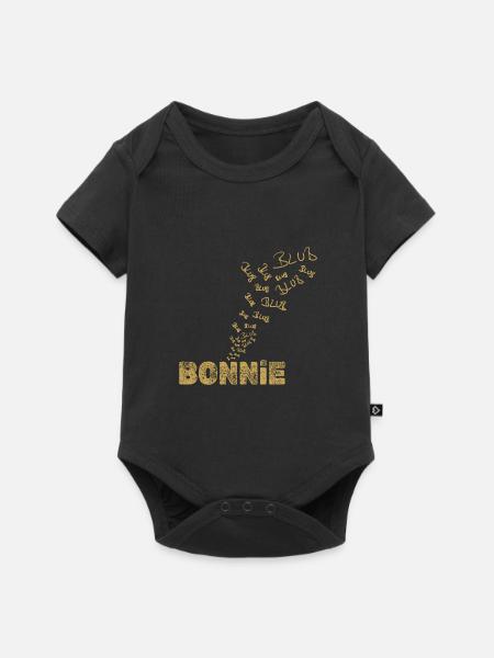 Bonnie - Baby Premium Kurzarmbody - Schwarz