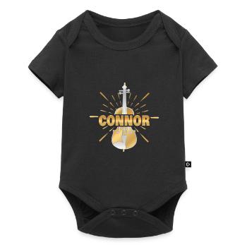 Connor en tant que violoniste - Body à manches courtes Premium Bébé - noir - Devant