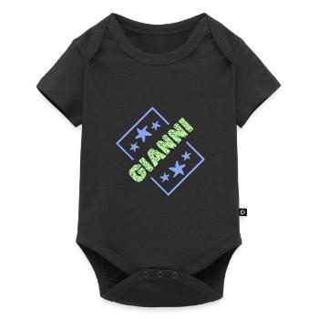 Boy's name Gianni - Baby Premium short-sleeve bodysuit - black - Front