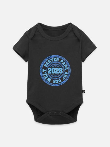 2028 - Baby Premium Kurzarmbody - Schwarz