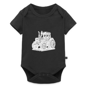 Farm Machinery Hectare Tractor Field Tractor - Baby Premium short-sleeve bodysuit - black - Front