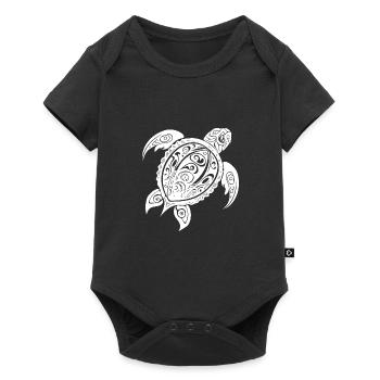 Vintage Abstract Wild Tattoo Turtle - Baby Premium short-sleeve bodysuit - black - Front