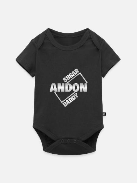 Geschenk für Andon - Baby Premium Kurzarmbody - Schwarz
