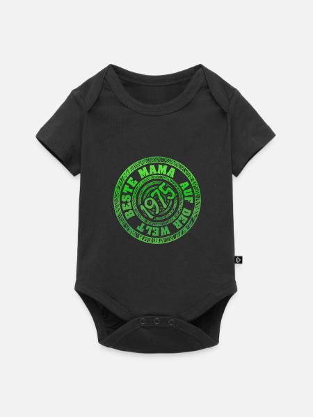 1975 - Baby Premium Kurzarmbody - Schwarz