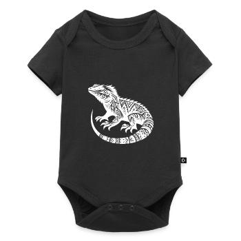 Bearded Dragon Tribal Tattoo Style Disguise - Baby Premium short-sleeve bodysuit - black - Front