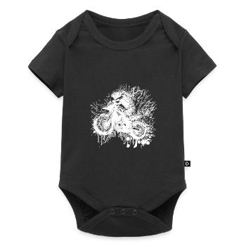 Racing Motorcycle Off-Road Splash Style - Baby Premium short-sleeve bodysuit - black - Front