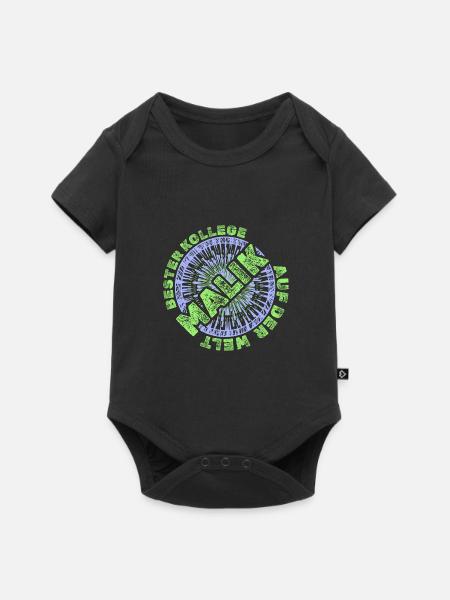 Malik als Mitarbeiter - Baby Premium Kurzarmbody - Schwarz
