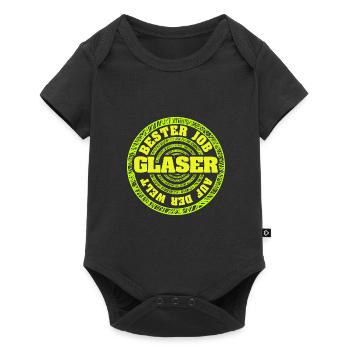 Glaser als Job - Baby Premium Kurzarmbody - Schwarz - Vorne